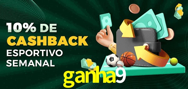10% de bônus de cashback na ganha9